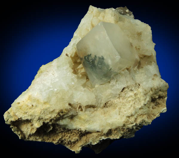 Calcite with unusual inclusions on Datolite from Millington Quarry, Bernards Township, Somerset County, New Jersey