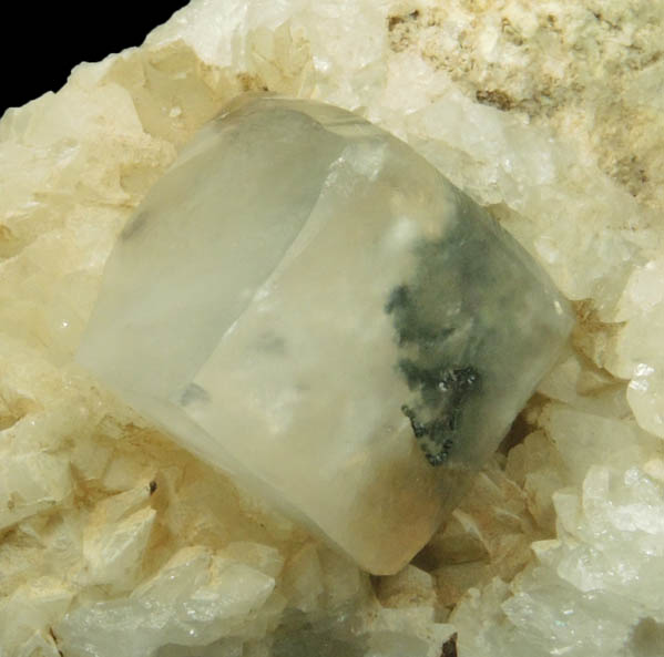 Calcite with unusual inclusions on Datolite from Millington Quarry, Bernards Township, Somerset County, New Jersey