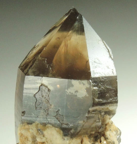 Quartz var. Smoky Quartz from North Moat Mountain, Bartlett, Carroll County, New Hampshire