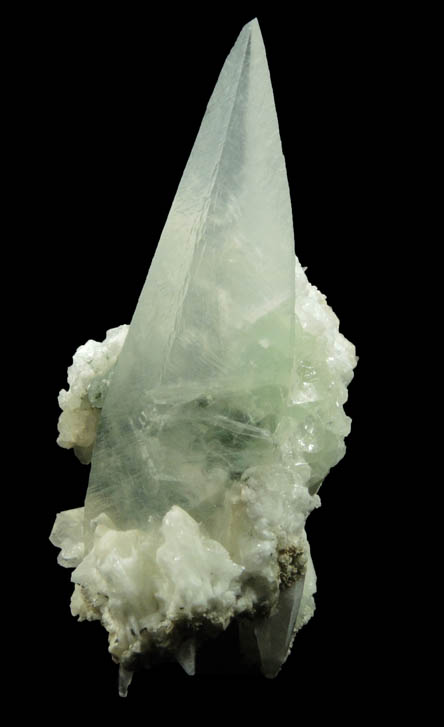 Calcite over Datolite, Prehnite, Actinolite-Chlorite from Millington Quarry, Bernards Township, Somerset County, New Jersey