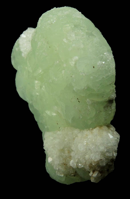 Apophyllite on Prehnite from Millington Quarry, Bernards Township, Somerset County, New Jersey