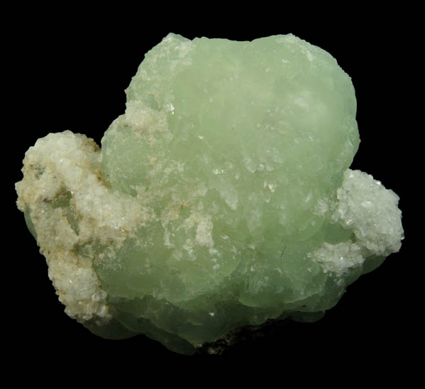 Apophyllite on Prehnite from Millington Quarry, Bernards Township, Somerset County, New Jersey