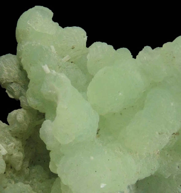 Prehnite pseudomorphs after Anhydrite with Laumontite from Upper New Street Quarry, Paterson, Passaic County, New Jersey