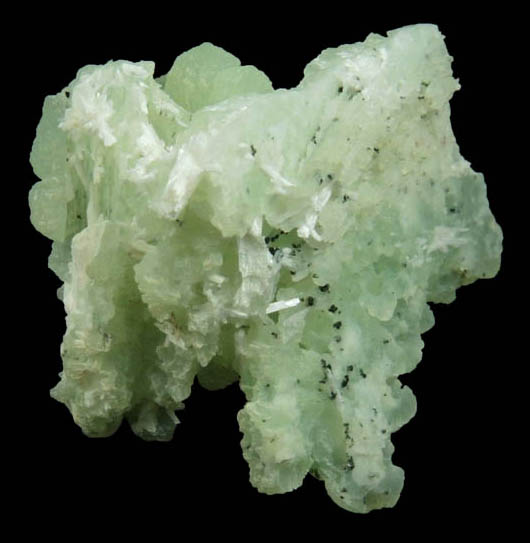 Prehnite pseudomorphs after Anhydrite with Laumontite from Upper New Street Quarry, Paterson, Passaic County, New Jersey