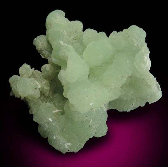 Prehnite pseudomorphs after Anhydrite with Laumontite from Upper New Street Quarry, Paterson, Passaic County, New Jersey