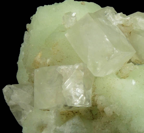 Prehnite with Calcite from Millington Quarry, Bernards Township, Somerset County, New Jersey