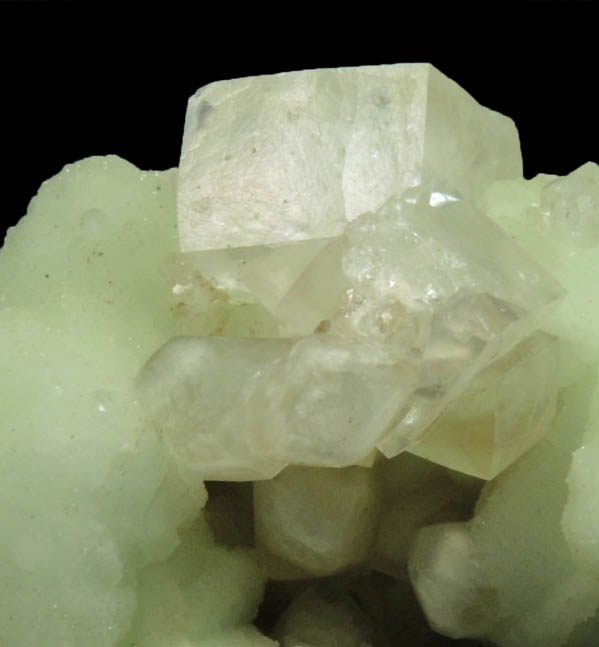 Prehnite with Calcite from Millington Quarry, Bernards Township, Somerset County, New Jersey