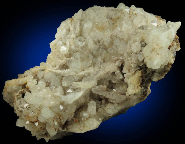 Quartz with Barite from Morse Brook, near Screw Augur Falls, Grafton Notch State Park, Andover, Oxford County, Maine