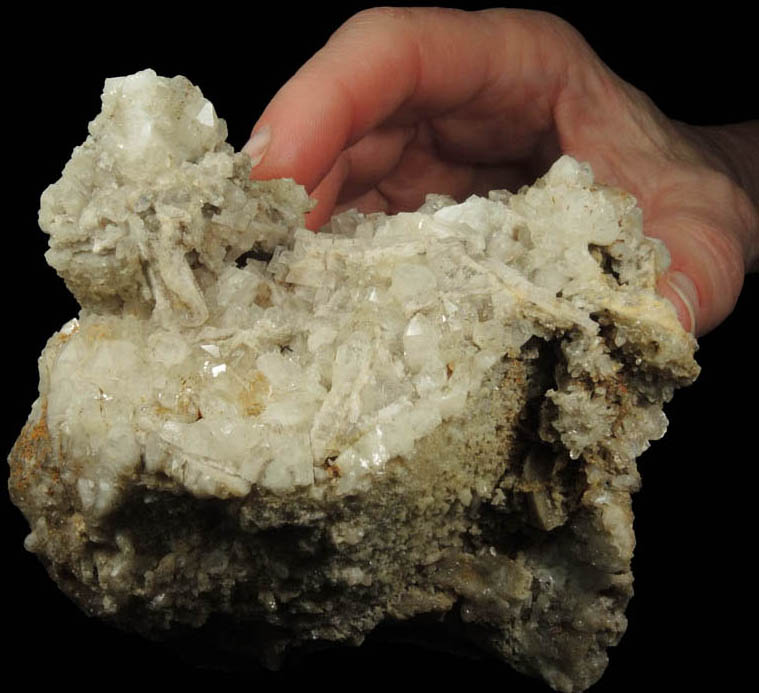 Quartz with Barite from Morse Brook, near Screw Augur Falls, Grafton Notch State Park, Andover, Oxford County, Maine