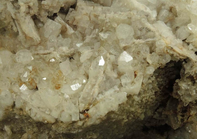 Quartz with Barite from Morse Brook, near Screw Augur Falls, Grafton Notch State Park, Andover, Oxford County, Maine