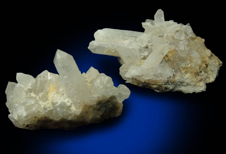 Quartz (two small crystal clusters) from Morse Brook, near Screw Augur Falls, Grafton Notch State Park, Andover, Oxford County, Maine