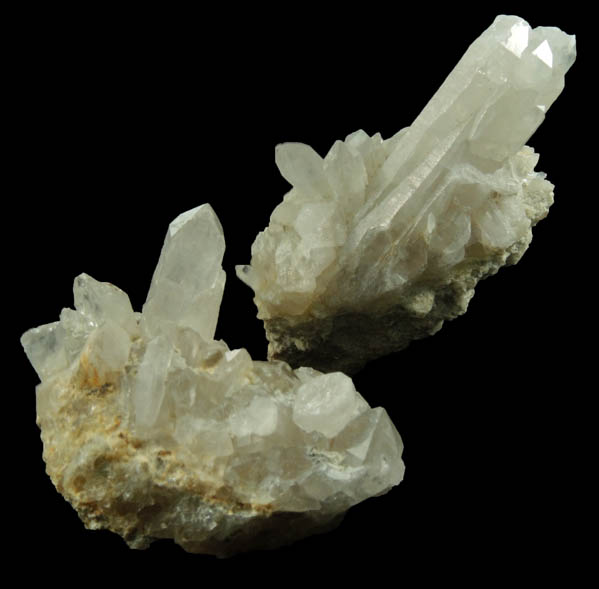 Quartz (two small crystal clusters) from Morse Brook, near Screw Augur Falls, Grafton Notch State Park, Andover, Oxford County, Maine