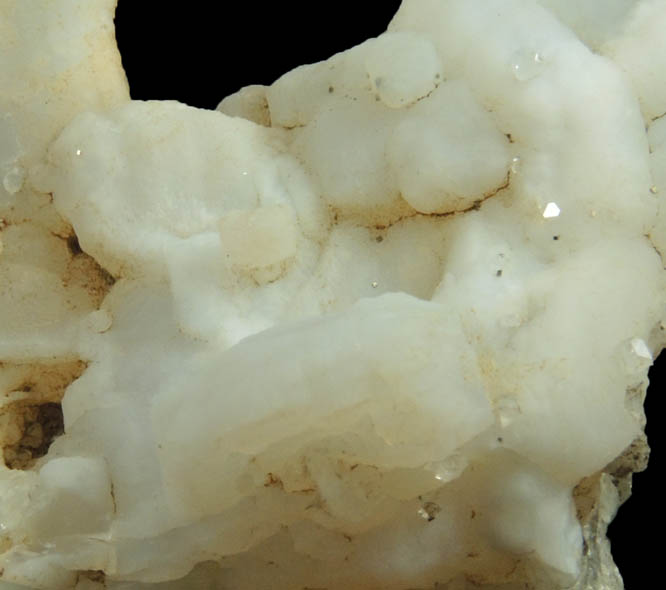 Quartz var. Chalcedony with Pyrite and Calcite from Pint's Quarry, Raymond, Black Hawk County, Iowa