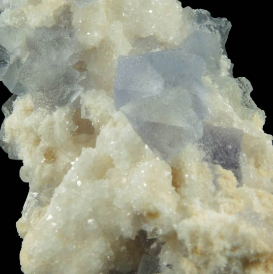 Fluorite on Quartz from Blanchard Mine, Hansonburg District, 8.5 km south of Bingham, Socorro County, New Mexico