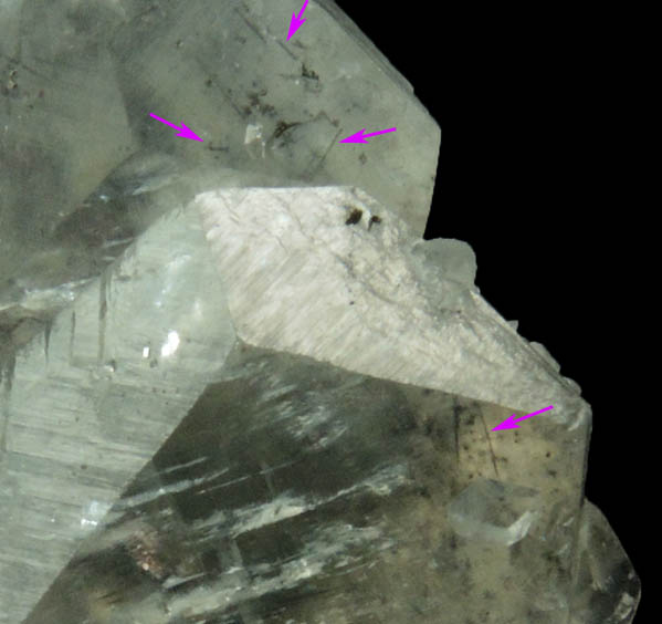 Calcite with sulfide inclusions from Baia Sprie, Maramures, Romania