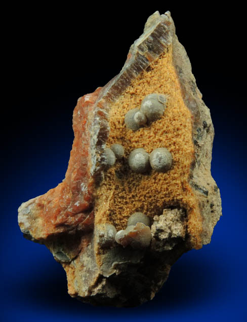 Opal-CT and Quartz var. Chalcedony pseudomorphs after Wavellite with Calcite from Mauldin Mountain Quarry, Montgomery County, Arkansas