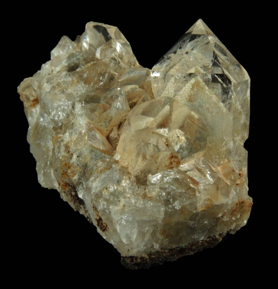 Quartz with phantom-growth zoning from Lane's Quarry, Westfield, Hampden County, Massachusetts