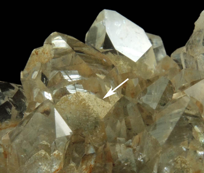 Quartz with phantom-growth zoning from Lane's Quarry, Westfield, Hampden County, Massachusetts