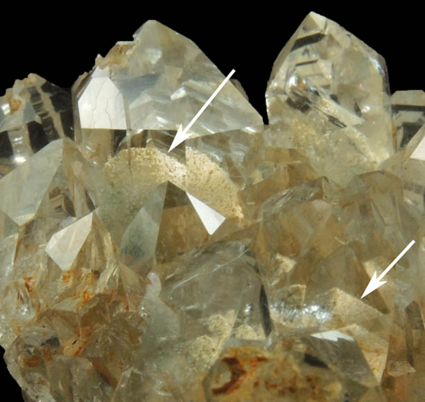 Quartz with phantom-growth zoning from Lane's Quarry, Westfield, Hampden County, Massachusetts