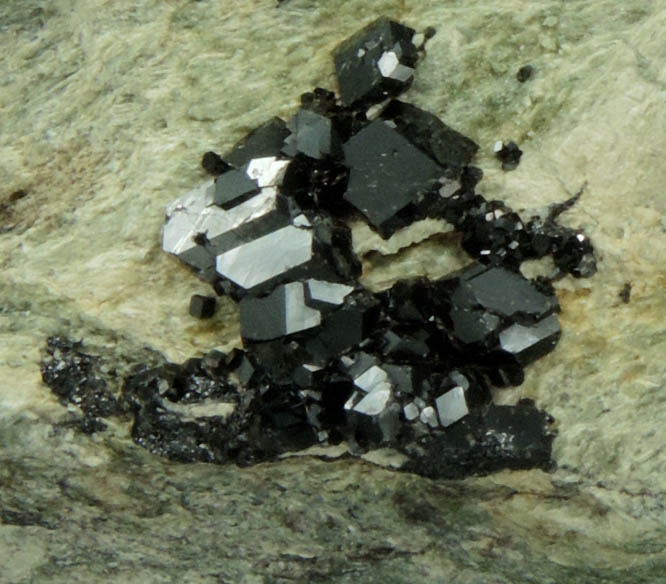 Andradite var. Melanite Garnet from New Idria District, San Benito County, California