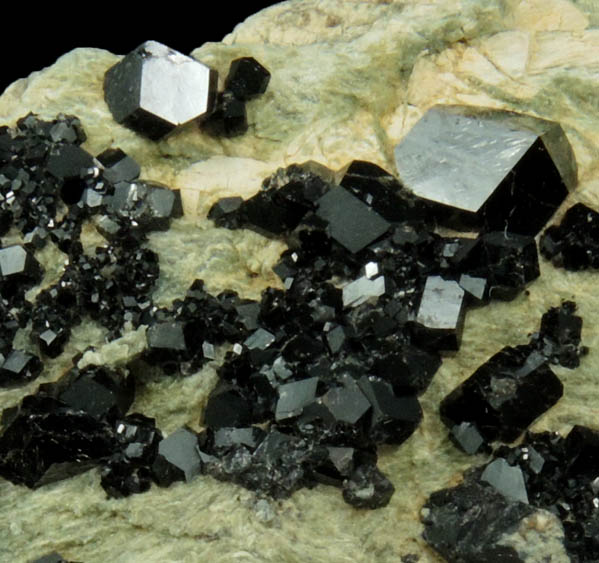 Andradite var. Melanite Garnet from New Idria District, San Benito County, California