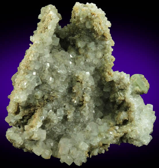 Calcite with minor Prehnite from Millington Quarry, Bernards Township, Somerset County, New Jersey