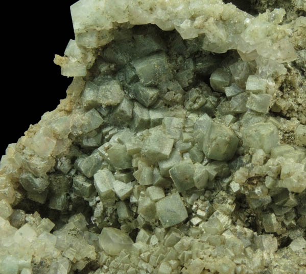Calcite over Datolite from Millington Quarry, Bernards Township, Somerset County, New Jersey