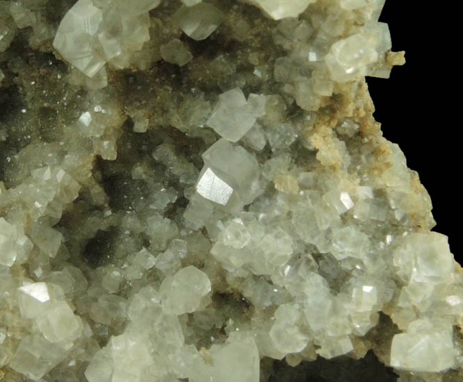 Calcite over Datolite from Millington Quarry, Bernards Township, Somerset County, New Jersey