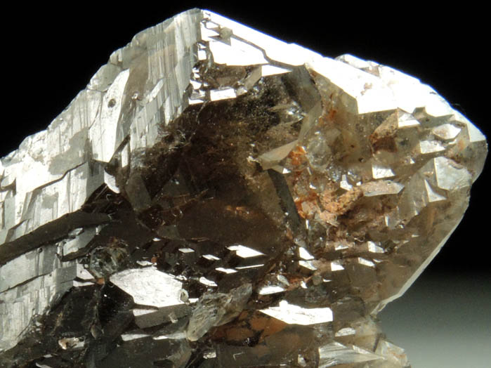 Quartz var. Smoky Quartz from Black and Blue prospect, Harris Park, Park County, Colorado