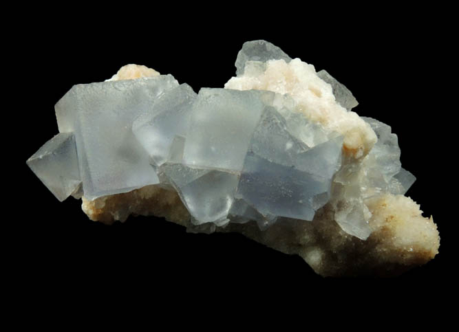 Fluorite on Quartz from Blanchard Mine, Hansonburg District, 8.5 km south of Bingham, Socorro County, New Mexico