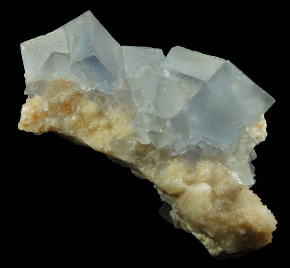 Fluorite on Quartz from Blanchard Mine, Hansonburg District, 8.5 km south of Bingham, Socorro County, New Mexico