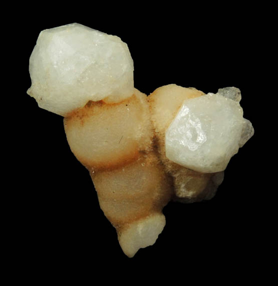 Analcime on Thomsonite from North Table Mountain, Stage 2 Lava Flow, Golden, Jefferson County, Colorado