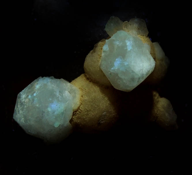 Analcime on Thomsonite from North Table Mountain, Stage 2 Lava Flow, Golden, Jefferson County, Colorado