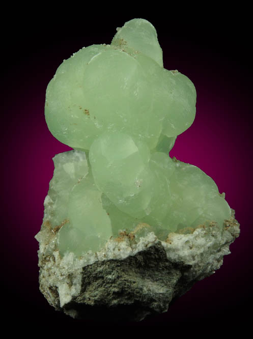 Prehnite with minor Apophyllite from Millington Quarry, Bernards Township, Somerset County, New Jersey