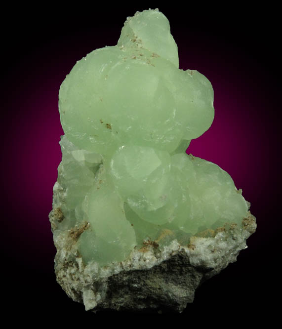 Prehnite with minor Apophyllite from Millington Quarry, Bernards Township, Somerset County, New Jersey