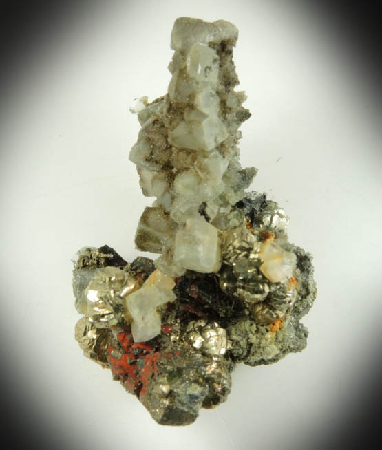 Pyrite and Calcite from Millington Quarry, Bernards Township, Somerset County, New Jersey