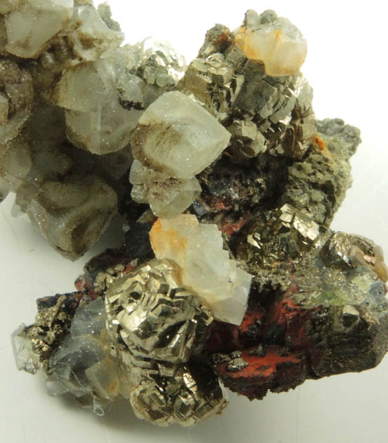 Pyrite and Calcite from Millington Quarry, Bernards Township, Somerset County, New Jersey