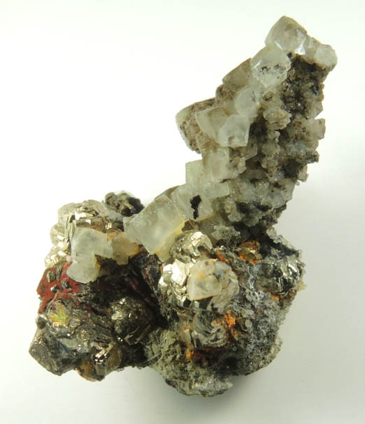 Pyrite and Calcite from Millington Quarry, Bernards Township, Somerset County, New Jersey