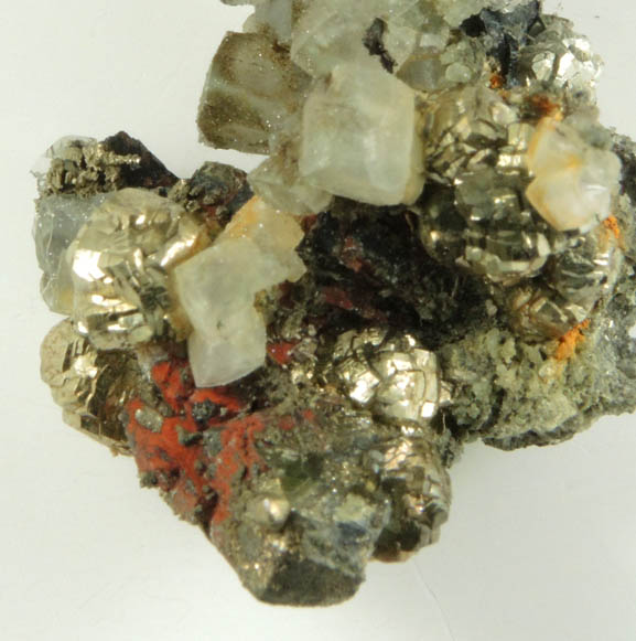 Pyrite and Calcite from Millington Quarry, Bernards Township, Somerset County, New Jersey