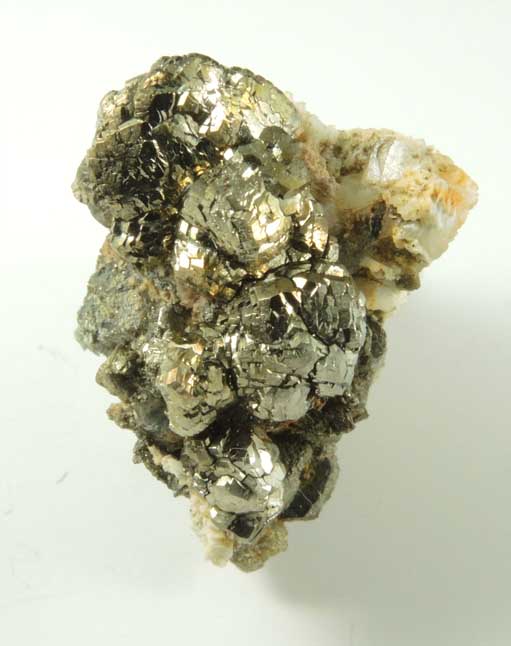 Pyrite with minor Calcite from Millington Quarry, Bernards Township, Somerset County, New Jersey