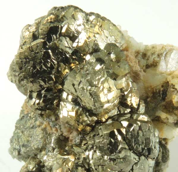 Pyrite with minor Calcite from Millington Quarry, Bernards Township, Somerset County, New Jersey