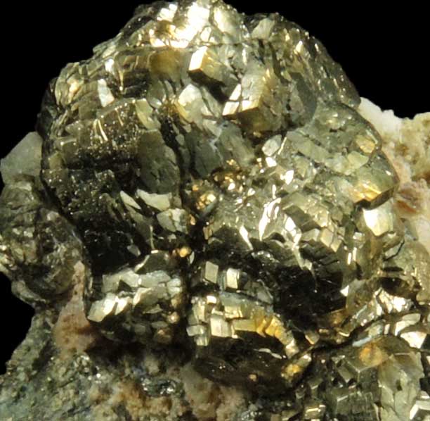 Pyrite with minor Calcite from Millington Quarry, Bernards Township, Somerset County, New Jersey