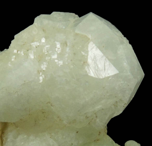 Analcime with Prehnite from Millington Quarry, Bernards Township, Somerset County, New Jersey