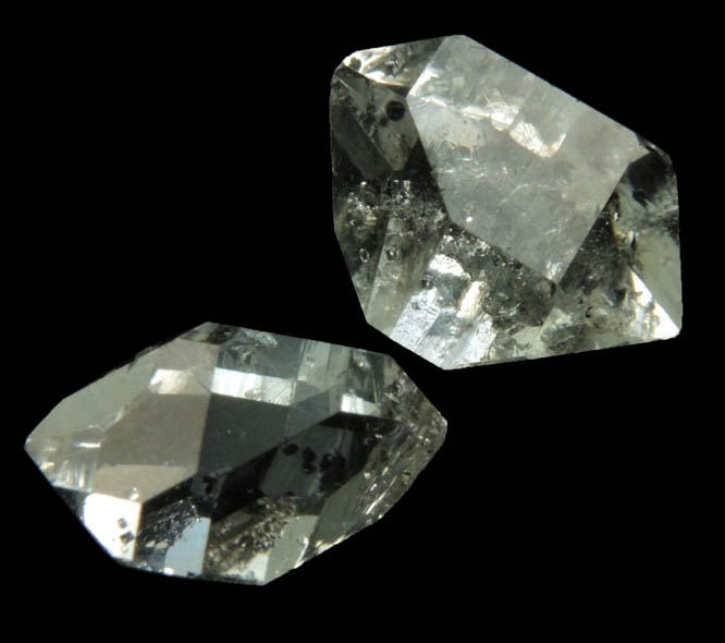 Quartz var. Herkimer Diamonds from Hickory Hill Diamond Diggings, Fonda, Montgomery County, New York