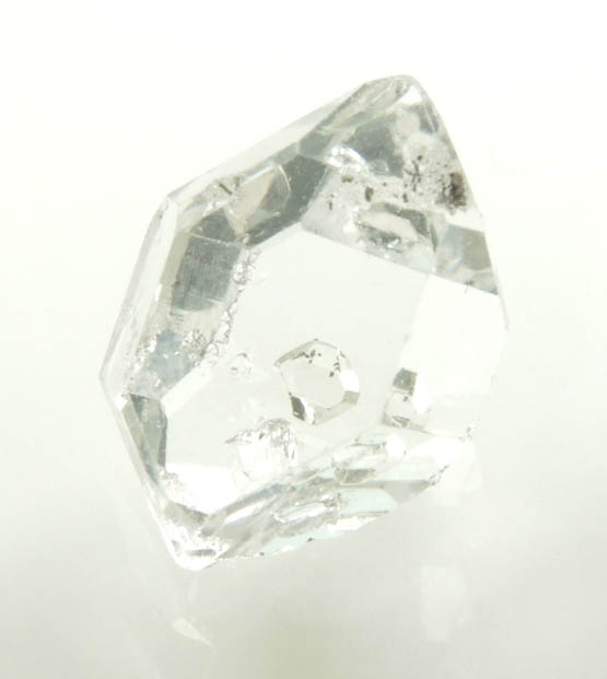 Quartz var. Herkimer Diamond with negative crystal inclusion from Hickory Hill Diamond Diggings, Fonda, Montgomery County, New York