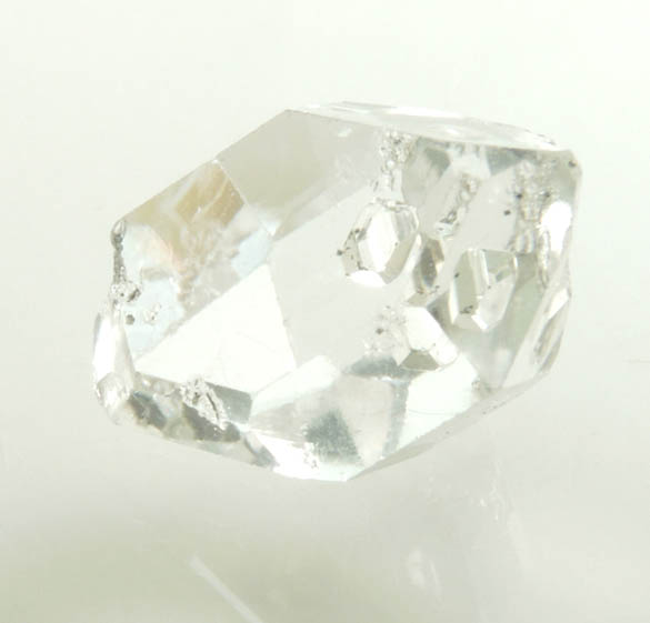 Quartz var. Herkimer Diamond with negative crystal inclusion from Hickory Hill Diamond Diggings, Fonda, Montgomery County, New York