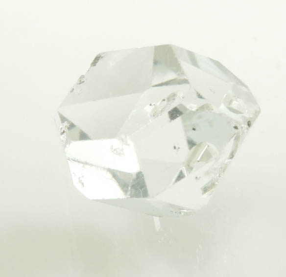 Quartz var. Herkimer Diamond with negative crystal inclusion from Hickory Hill Diamond Diggings, Fonda, Montgomery County, New York