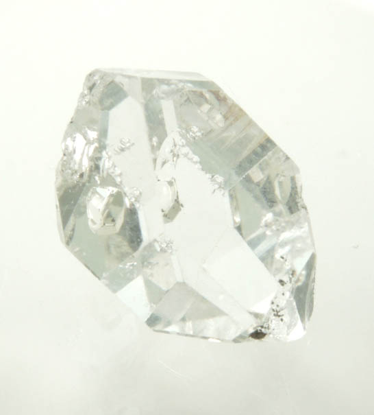 Quartz var. Herkimer Diamond with negative crystal inclusion from Hickory Hill Diamond Diggings, Fonda, Montgomery County, New York