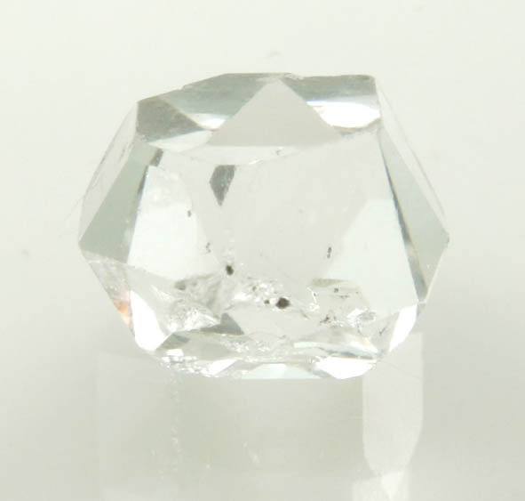 Quartz var. Herkimer Diamond with negative crystal inclusion from Hickory Hill Diamond Diggings, Fonda, Montgomery County, New York