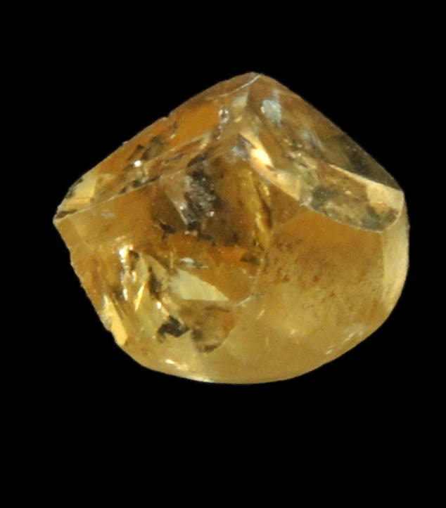 Diamond (1.58 carat brown diamond with dark inclusions) from Oranjemund District, southern coastal Namib Desert, Namibia